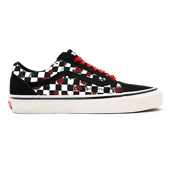 Roses Checkerboard Old Skool Personalisées